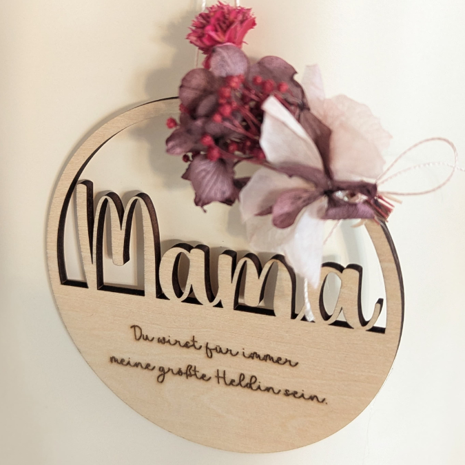 SVG Laserdatei 4Designs Kränze Mama Oma für trockenblumen Beste Mama Geschenk zum Muttertag Großmutter Mutterliebe SVG Datei – Bild 10