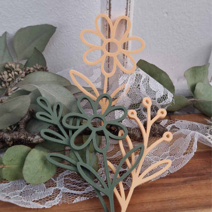 STL 3D Druck Datei 12 Designs Blumen Flowers Blumenliebe 12einzelne Blümchen 3D-Druck Datei – Bild 14