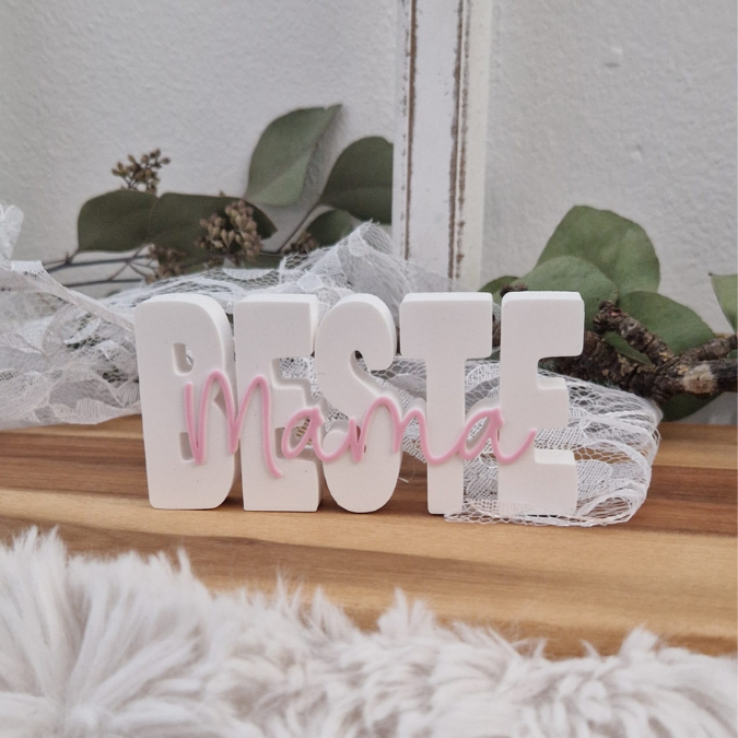 STL 3D Druck Datei 4 Designs Mama Schriftzug 3D-Datei Muttertag Beste Mama Best Mom deutsch und englisch – Bild 4