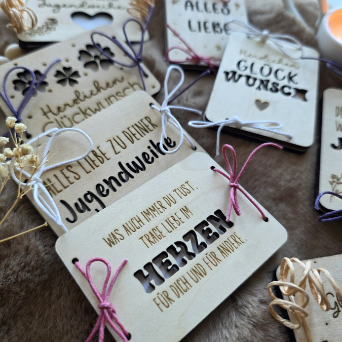 SVG Laserdatei Geldgeschenk Verpackung für Geld 8 Designs Jugendweihe Gutscheinkarten SVG-Datei Geldkarten Glückwunsch Geldverpackung – Bild 7