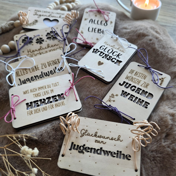 SVG Laserdatei Geldgeschenk Verpackung für Geld 8 Designs Jugendweihe Gutscheinkarten SVG-Datei Geldkarten Glückwunsch Geldverpackung – Bild 5