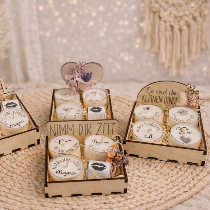 SVG Laserdatei Box für 4 Teelichter Muttertag Oma Beste Freundin Mama Beste Mama Geschenk zum Muttertag Großmutter Geschenkidee SVG Datei – Bild 24