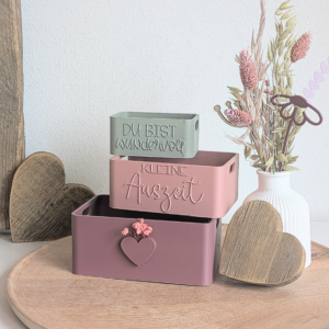 STL 3D Druck Datei 3 Designs Box Kiste Geschenkkiste Verpackung für Geschenke Box Kleinigkeit Neutral in 3 Größen Mitbringsel 3D-Druck Datei