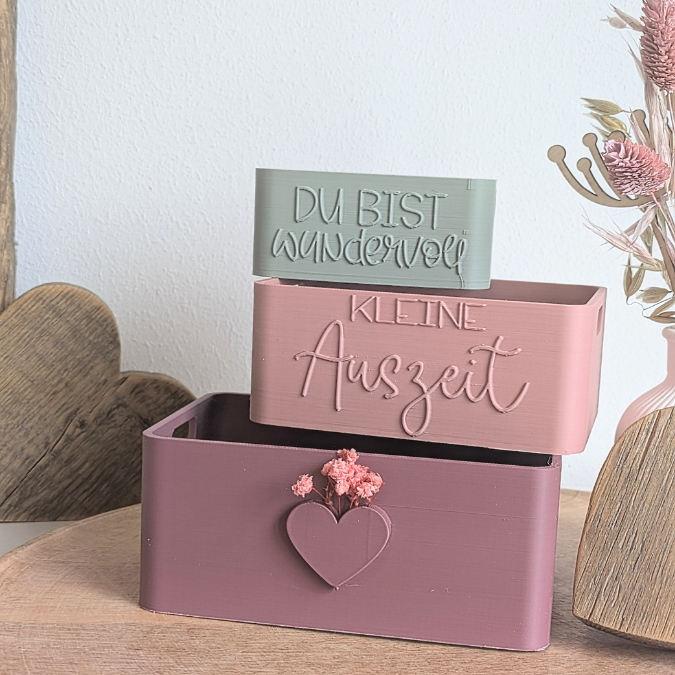 STL 3D Druck Datei 3 Designs Box Kiste Geschenkkiste Verpackung für Geschenke Box Kleinigkeit Neutral in 3 Größen Mitbringsel 3D-Druck Datei – Bild 5