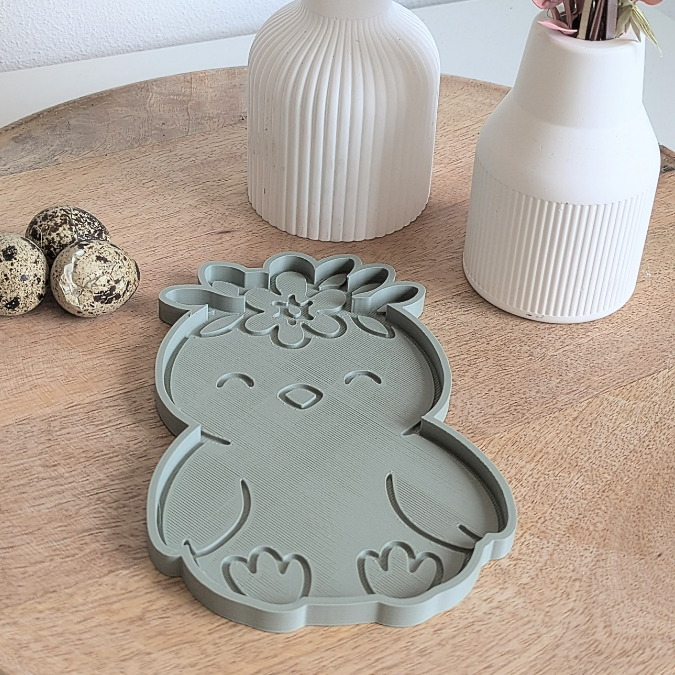 STL 3D Druck Datei Dekoteller Küken Osterküken Kükenteller Kükenschale skalierbar 3D-Druck Datei Ostern Osterdeko Osterkorb Tischdeko – Bild 3