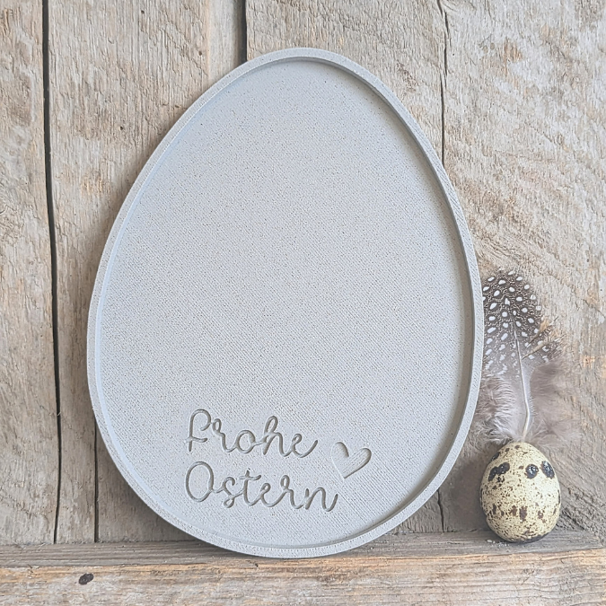 STL 3D Druck Datei Dekoteller Ei Osterei Eierteller Eierschale skalierbar 3D-Druck Datei Ostern Osterdeko Osterkorb Tischdeko – Bild 3