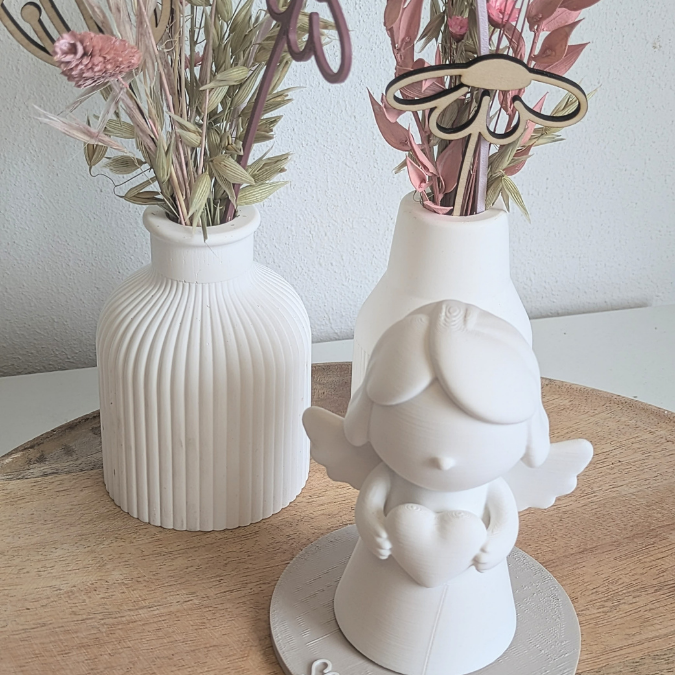 10 STL 3D Druck Datei Engel mit 10 Geschenkscheiben seperat druckbar Muttertag Mama Oma Beste Freundin auch für Gießteile 3D-Druck Datei – Bild 6