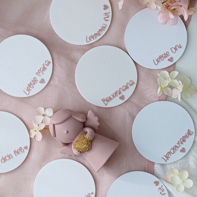 10 STL 3D Druck Datei Engel mit 10 Geschenkscheiben seperat druckbar Muttertag Mama Oma Beste Freundin auch für Gießteile 3D-Druck Datei – Bild 9