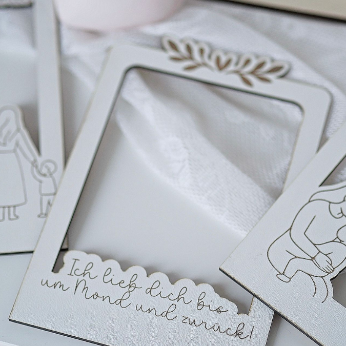 SVG Laserdatei 6 Designs Bilderrahmen Muttertag Mama mit Ständer für 3mm und 4mm Holz Beste Mama Mutter Mami Familie SVG Datei – Bild 13