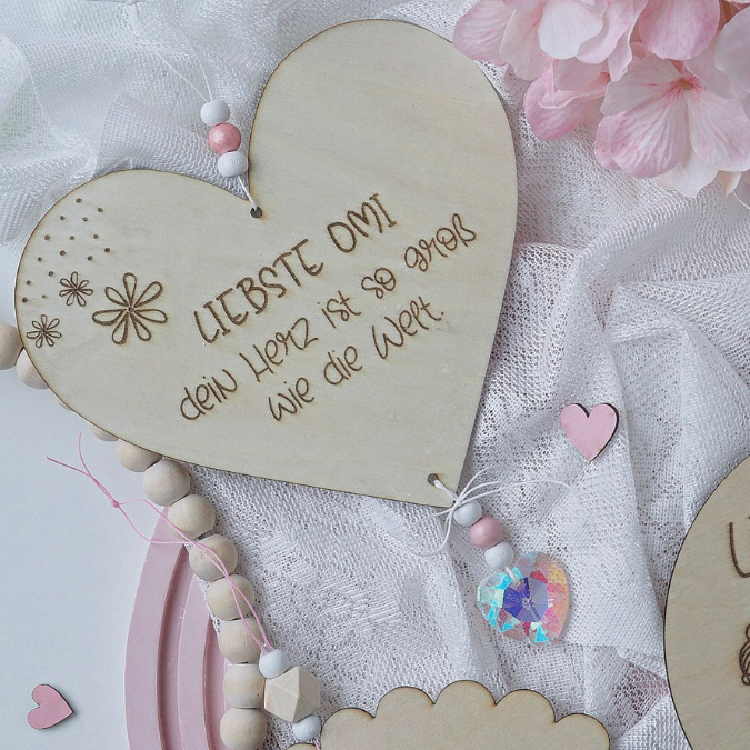 SVG Laserdatei Holzscheiben 3er Set Oma Großmutter Beste Omi Muttertag Familie Geschenkidee Oma SVG Datei – Bild 9