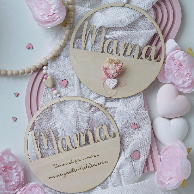 SVG Laserdatei 4Designs Kränze Mama Oma für trockenblumen Beste Mama Geschenk zum Muttertag Großmutter Mutterliebe SVG Datei – Bild 11