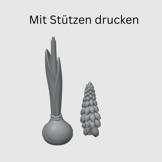 Hyazinthe 3MF 3D Druck Datei für Bambu Frühling Traubenhyazinthe Frühlingsdeko 3D-Datei 3D-Druck Vorlage Frühlingsblumen Blumenzwiebel – Bild 2