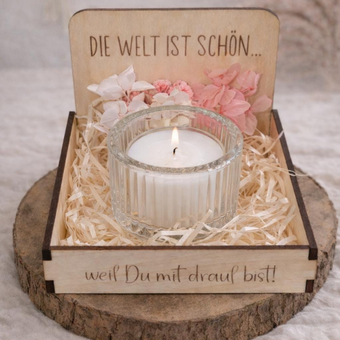 SVG Laserdatei Box für 4 Teelichter Muttertag Oma Beste Freundin Mama Beste Mama Geschenk zum Muttertag Großmutter Geschenkidee SVG Datei – Bild 10