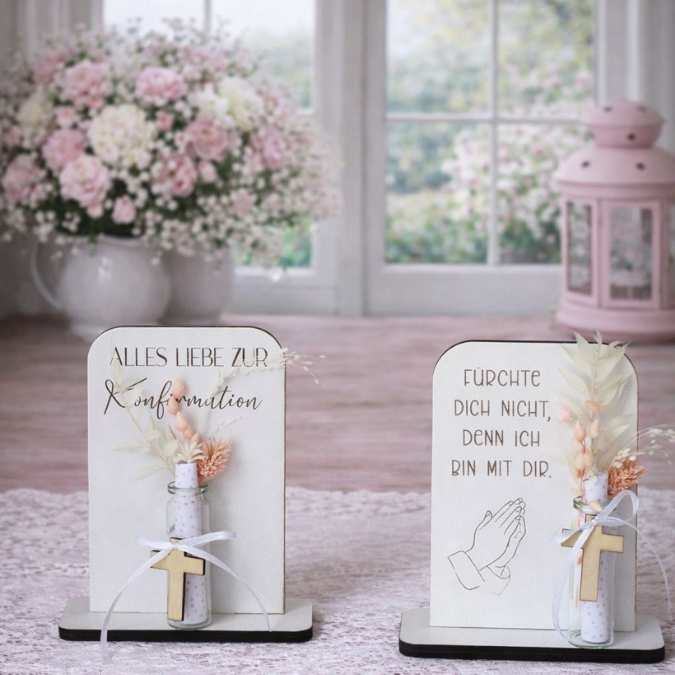 SVG Laserdatei 6 Designs Aufsteller Engel Kreuz inkl. Gravuren Kirche SVG-Datei personalisierbar Taufe Kommunion Konfirmation Firmung – Bild 8