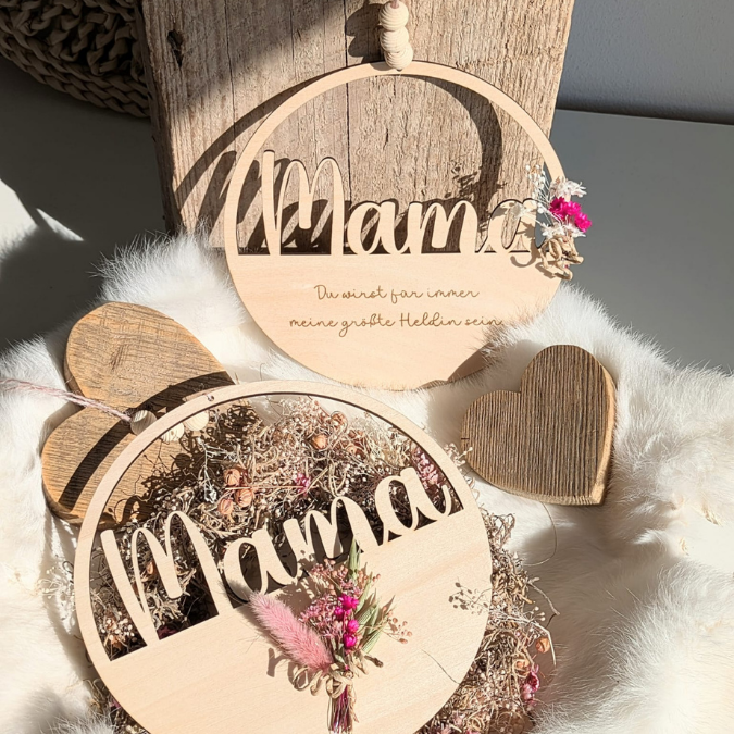 SVG Laserdatei 4Designs Kränze Mama Oma für trockenblumen Beste Mama Geschenk zum Muttertag Großmutter Mutterliebe SVG Datei – Bild 12