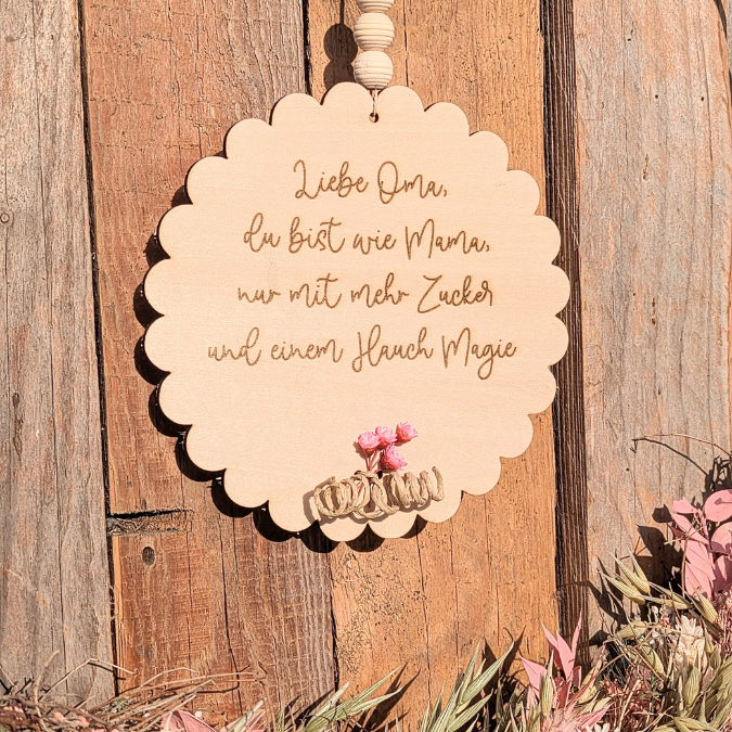 SVG Laserdatei Holzscheiben 3er Set Oma Großmutter Beste Omi Muttertag Familie Geschenkidee Oma SVG Datei – Bild 20