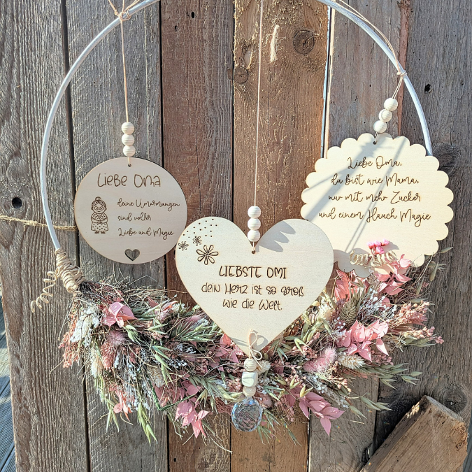 SVG Laserdatei Holzscheiben 3er Set Oma Großmutter Beste Omi Muttertag Familie Geschenkidee Oma SVG Datei – Bild 17
