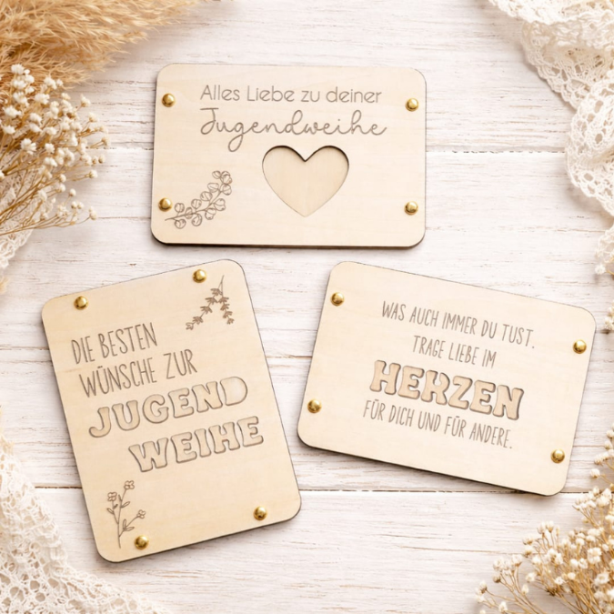 SVG Laserdatei Geldgeschenk Verpackung für Geld 8 Designs Jugendweihe Gutscheinkarten SVG-Datei Geldkarten Glückwunsch Geldverpackung – Bild 19