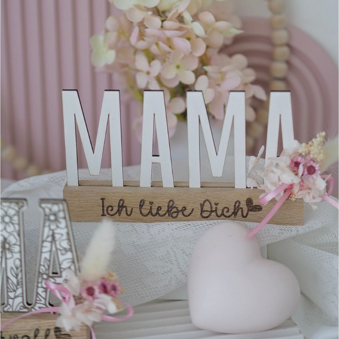SVG Laserdatei Klötzchenschrift Mama Floral Muttertag Klötzchendatei Easy Sticks SVG Datei Mami – Bild 22