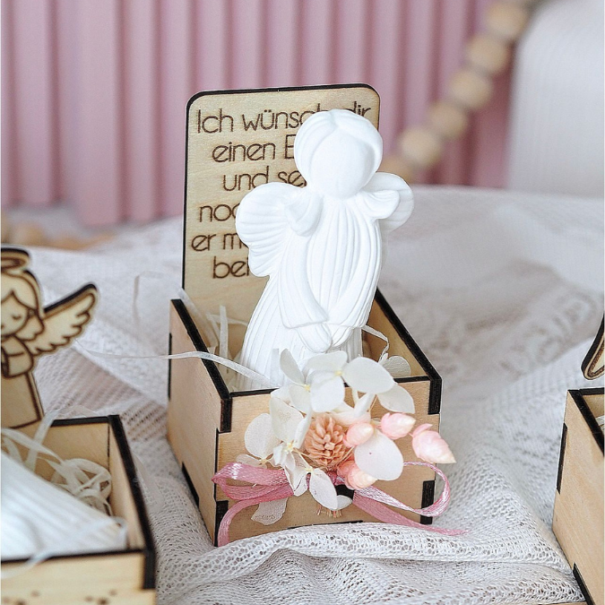 3mm und 4mm Engelbox Geschenkbox für Kleinigkeiten Schutzengel SVG Laser Datei Mama Oma Papa Freundin Geschenkidee Freudschaft Engelchen – Bild 13