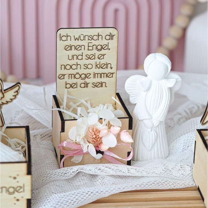 3mm und 4mm Engelbox Geschenkbox für Kleinigkeiten Schutzengel SVG Laser Datei Mama Oma Papa Freundin Geschenkidee Freudschaft Engelchen – Bild 14