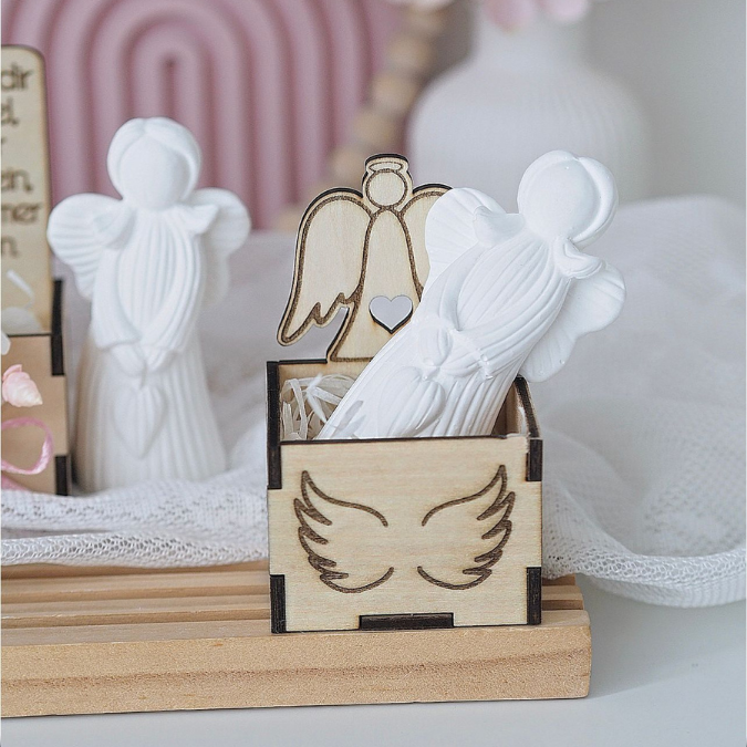 3mm und 4mm Engelbox Geschenkbox für Kleinigkeiten Schutzengel SVG Laser Datei Mama Oma Papa Freundin Geschenkidee Freudschaft Engelchen – Bild 16