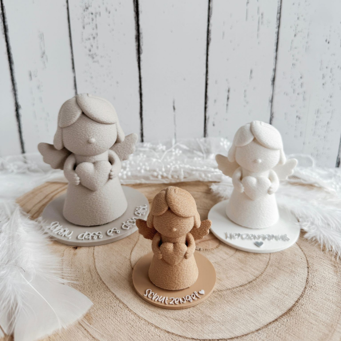 10 STL 3D Druck Datei Engel mit 10 Geschenkscheiben seperat druckbar Muttertag Mama Oma Beste Freundin auch für Gießteile 3D-Druck Datei – Bild 10