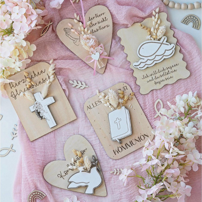 SVG Laserdatei Karten zur Taufe Konfirmation Kommunion zum füllen mit Blumen oder Geld Grußkarten SVG Datei Geldgeschenk Kirche Firmung – Bild 23