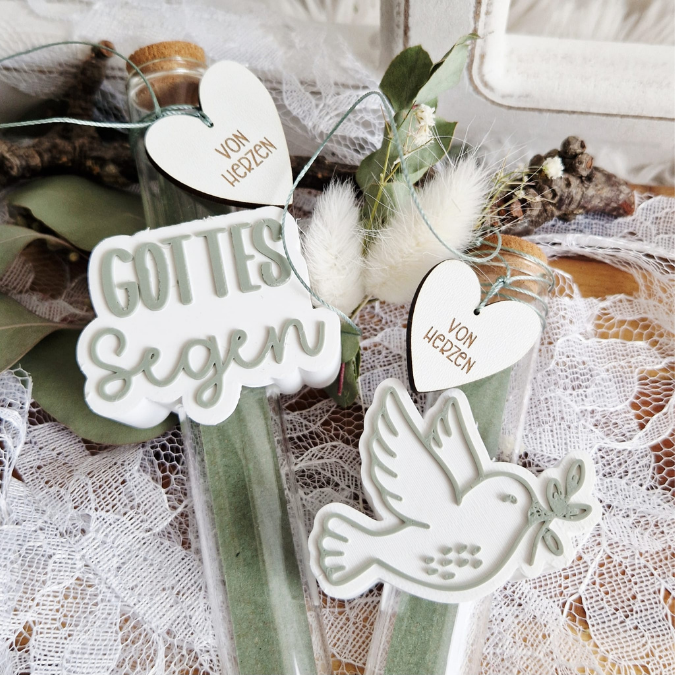 STL 3D Druck Datei 10 Designs 3 Größen Kirche Aufschieber Wunscherfüller für Reagenzglas Geldgeschenk Konfirmation Kommunion Firmung Taufe – Bild 6