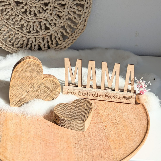 SVG Laserdatei Klötzchenschrift Mama Floral Muttertag Klötzchendatei Easy Sticks SVG Datei Mami – Bild 17