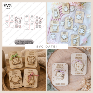 SVG Laserdatei Taschenumarmung Mitbringsel Muttertag Oma Beste Freundin Mama Kleinigkeit Geschenk Großmutter Geschenkidee SVG Datei