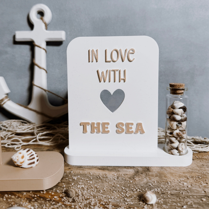 STL 3D Druck Datei Aufsteller OCEAN Quotes mit 3 Ständern und 4 Design Karten Schild Statement 3D-Druck Datei Sommer Meer Urlaub Strand – Bild 4