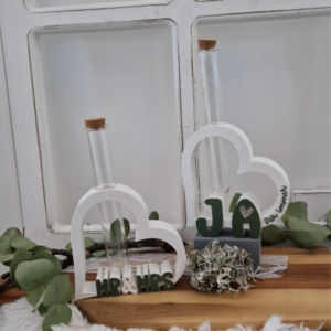 STL 3D Druck Datei 10 Designs Herz für Reagenzglas Hochzeit Geldgeschenk Mr Mrs Ja Oui Yes 3D-Datei Hochzeitsgeschenk 3ddruck