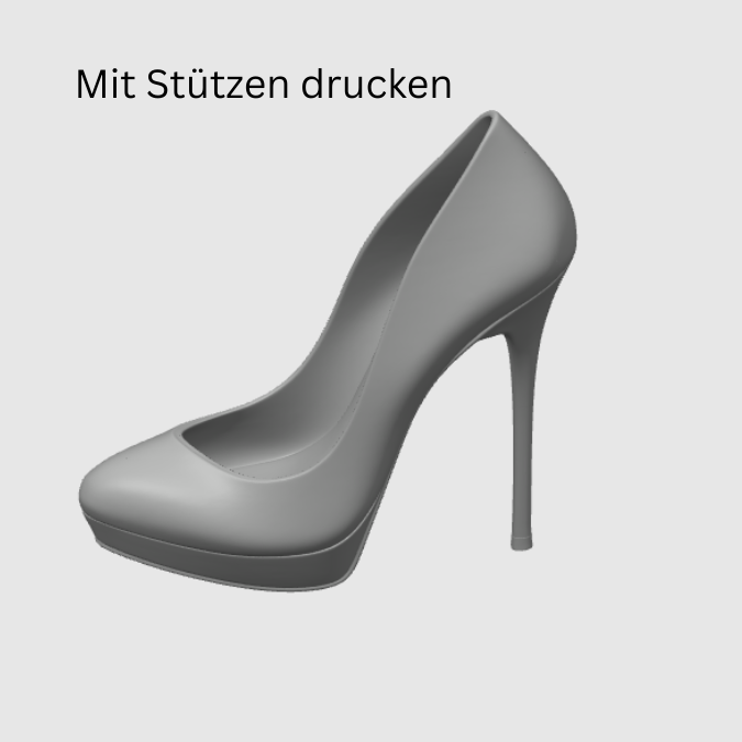STL 3D Druck Datei High Heel Geschenkidee für Frauen Verpackung Beauty Schminke Schuhe Girls Absatz Highheel Deko – Bild 2