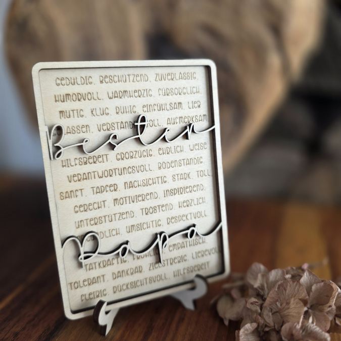 SVG Datei Rahmen mit Ständer Geschenkidee für Papa verschiedene Designs Vatertag Opa Mann SVG Laserdatei Laserfile Lasercut Männergeschenk 3mm 4mm – Bild 14