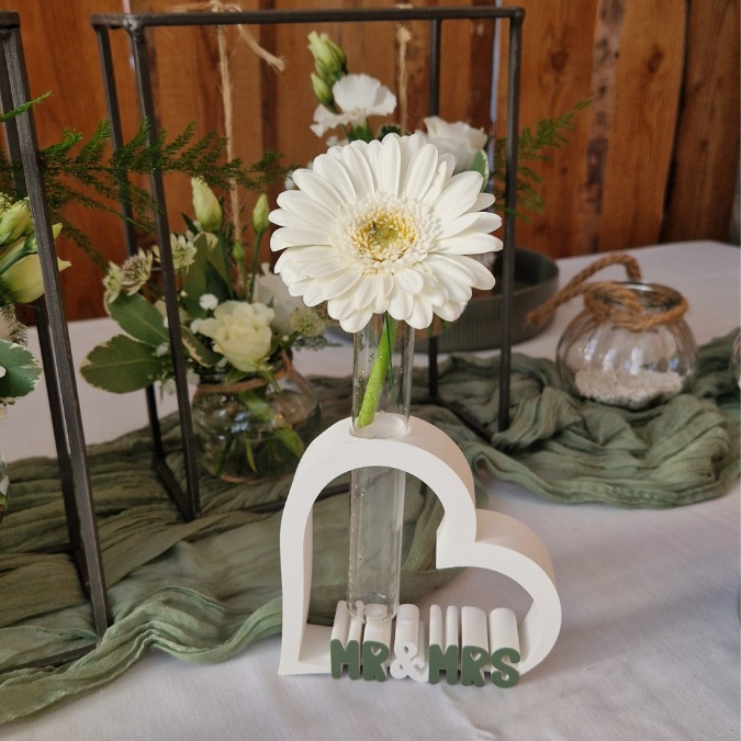 STL 3D Druck Datei 10 Designs Herz für Reagenzglas Hochzeit Geldgeschenk Mr Mrs Ja Oui Yes 3D-Datei Hochzeitsgeschenk 3ddruck – Bild 4