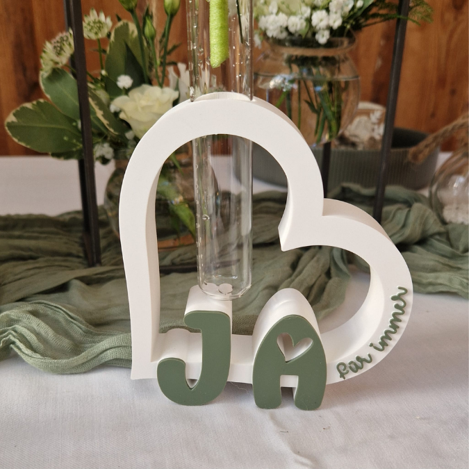 STL 3D Druck Datei 10 Designs Herz für Reagenzglas Hochzeit Geldgeschenk Mr Mrs Ja Oui Yes 3D-Datei Hochzeitsgeschenk 3ddruck – Bild 5