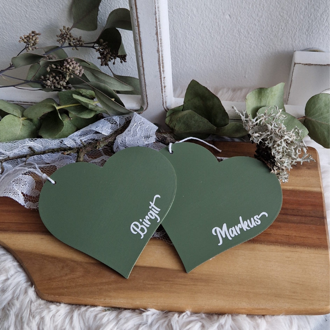 STL 3D Druck Datei 6 Designs Herz für Reagenzglas Herz zum Hängen Blanko personalisierbar Hochzeit Liebe Mama 3D-Datei Geschenkidee Tischdek – Bild 4