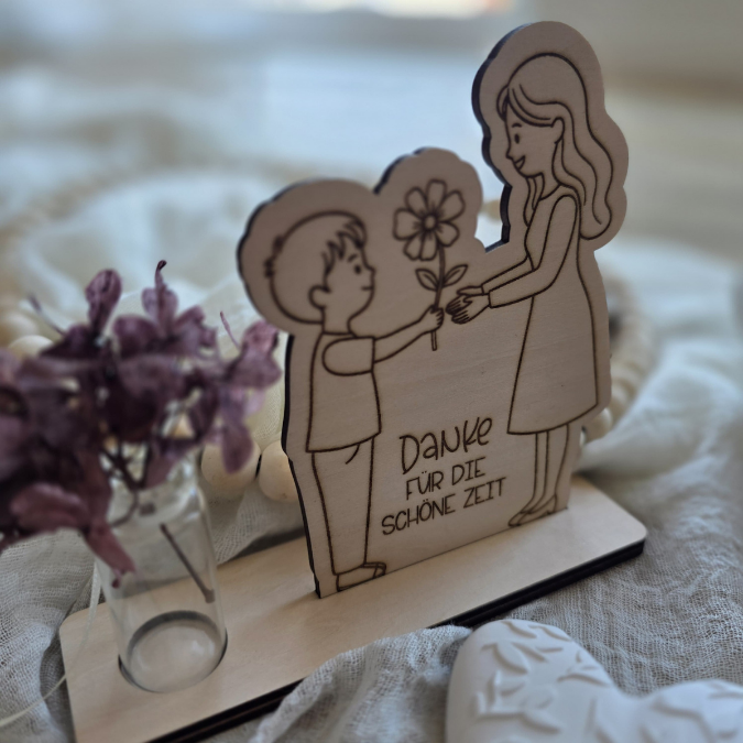 SVG Laser Datei 6 designs Kindergartenabschied Aufsteller Klötzchendatei und Holzscheiben Geschenk Erzieherin Kita KiGa SVG Datei Schulkind – Bild 14