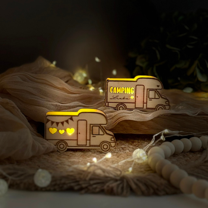 SVG Laserdatei Wohnmobil Camping 8 Designs 2 Größen klein für Ballonlichter groß für Lichterkette Ballonlicht Leuchtdeko SVG-Datei – Bild 25