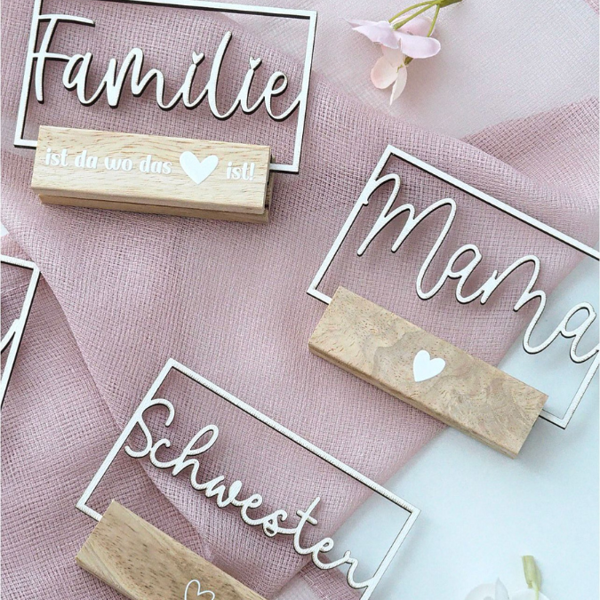SVG Laser Datei Klötzchen Rahmen Mama Papa Oma Opa Schwester Familie Klötzchen Datei Easysticks Easy Sticks Laserdatei Muttertag vatertag – Bild 24