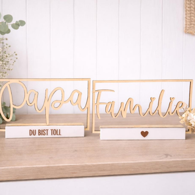 SVG Laser Datei Klötzchen Rahmen Mama Papa Oma Opa Schwester Familie Klötzchen Datei Easysticks Easy Sticks Laserdatei Muttertag vatertag – Bild 4