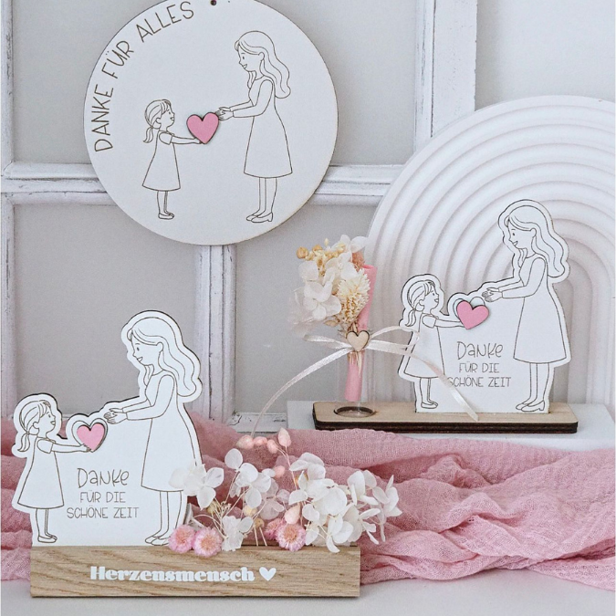 SVG Laser Datei 6 designs Kindergartenabschied Aufsteller Klötzchendatei und Holzscheiben Geschenk Erzieherin Kita KiGa SVG Datei Schulkind – Bild 22