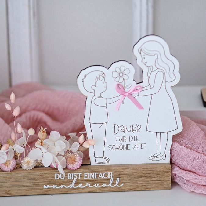 SVG Laser Datei 6 designs Kindergartenabschied Aufsteller Klötzchendatei und Holzscheiben Geschenk Erzieherin Kita KiGa SVG Datei Schulkind – Bild 18