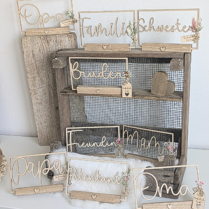 SVG Laser Datei Klötzchen Rahmen Mama Papa Oma Opa Schwester Familie Klötzchen Datei Easysticks Easy Sticks Laserdatei Muttertag vatertag – Bild 28