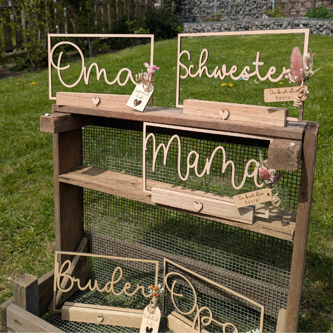 SVG Laser Datei Klötzchen Rahmen Mama Papa Oma Opa Schwester Familie Klötzchen Datei Easysticks Easy Sticks Laserdatei Muttertag vatertag – Bild 29