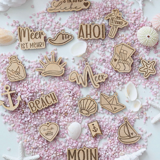 SVG Laserdatei 18 Designs Geschenkanhänger Meer Strand Urlaub Sommer Maritim Strandkorb Etiketten Tags SVG-Datei – Bild 19