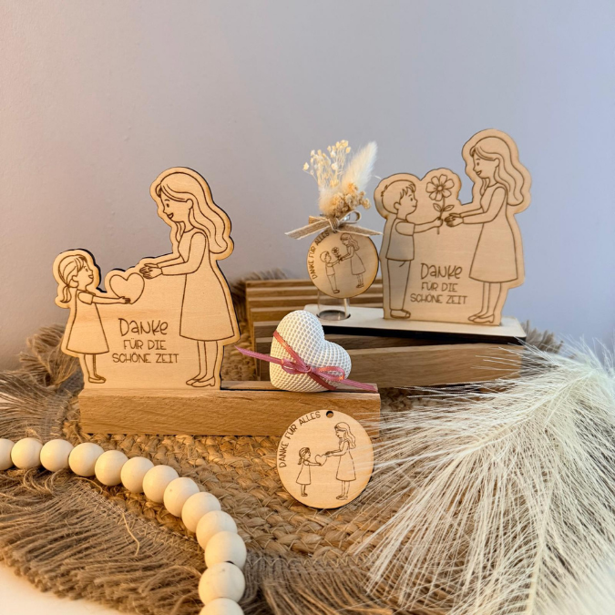 SVG Laser Datei 6 designs Kindergartenabschied Aufsteller Klötzchendatei und Holzscheiben Geschenk Erzieherin Kita KiGa SVG Datei Schulkind – Bild 27