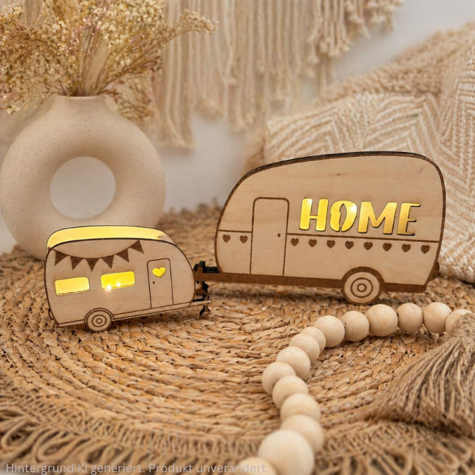 SVG Laserdatei Wohnwagen Camping 8 Designs 2 Größen klein für Ballonlichter groß für Lichterkette Ballonlicht Leuchtdeko SVG-Datei – Bild 6