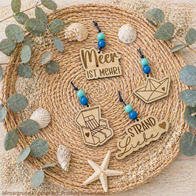 SVG Laserdatei 18 Designs Geschenkanhänger Meer Strand Urlaub Sommer Maritim Strandkorb Etiketten Tags SVG-Datei – Bild 5
